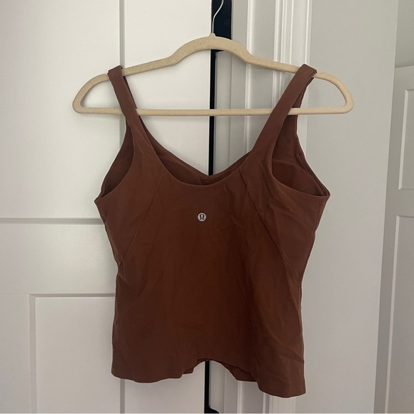 Lululemon Align Waist-Length Tank Top Roasted Brown Nulu workout stretch - Picture 4 of 5